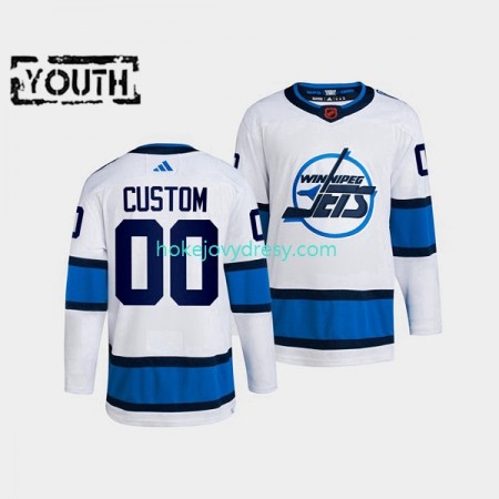 Dětské Hokejový Dres Winnipeg Jets Personalizované Adidas 2022 Reverse Retro Bílý Authentic
